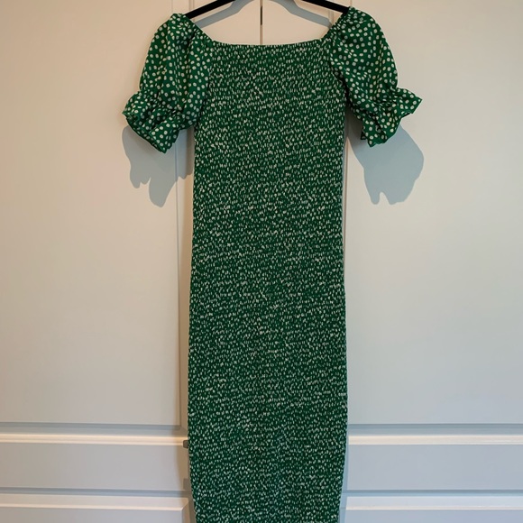 SHEIN Scoop Neck Shirred Floral Dress size Small - Picture 3 of 6
